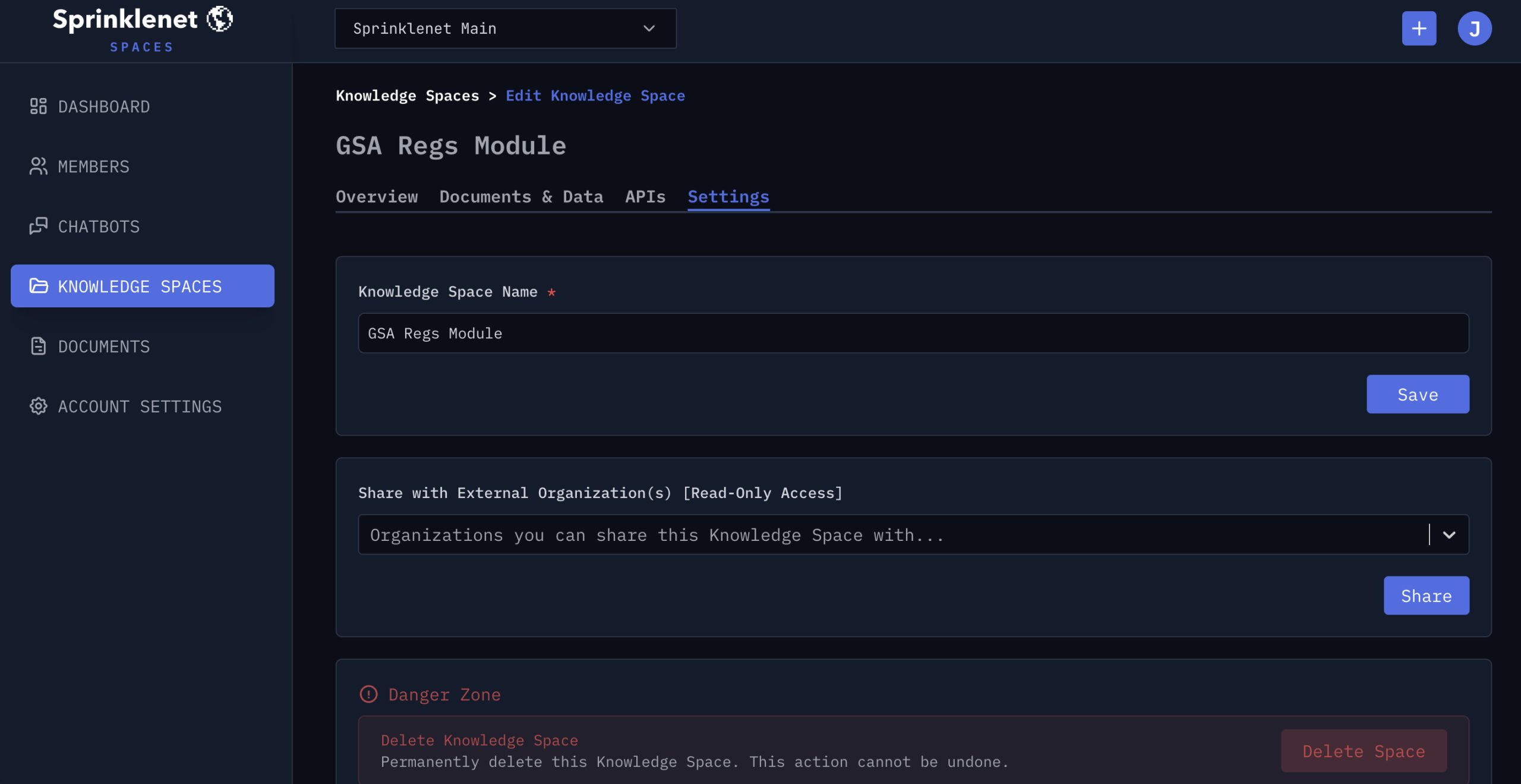 Knowledge Space Sharing