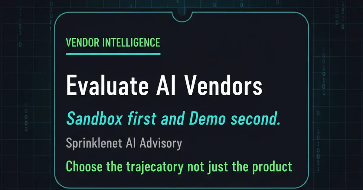 AI vendor evaluation framework for enterprise and government buyers