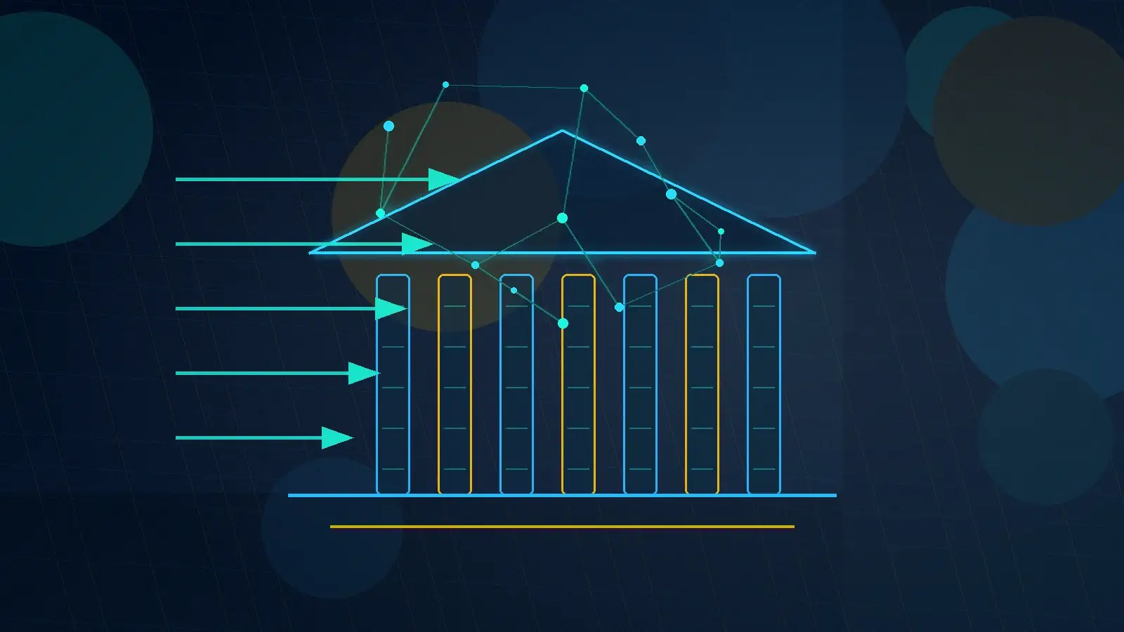Abstract technical AI illustration for Federal AI Contracting: Why Small Teams Move Faster