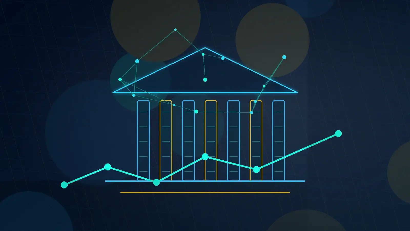 Abstract technical AI illustration for AI Implementation for Federal Agencies: A Practical Guide to Moving From Mandate to Mission Impact