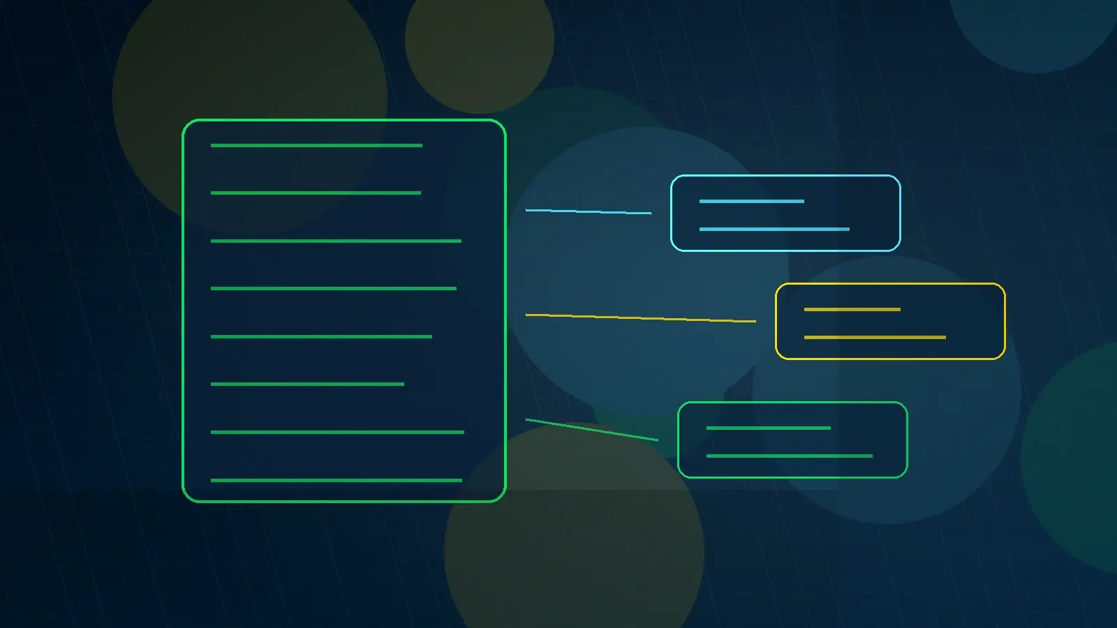 Abstract technical AI illustration for The Complete Guide to AI-Powered Document Search for Enterprises