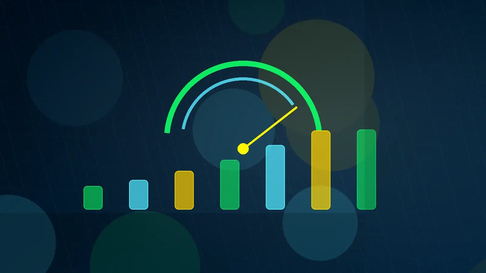 Abstract technical AI illustration for Measuring the ROI of AI Knowledge Management
