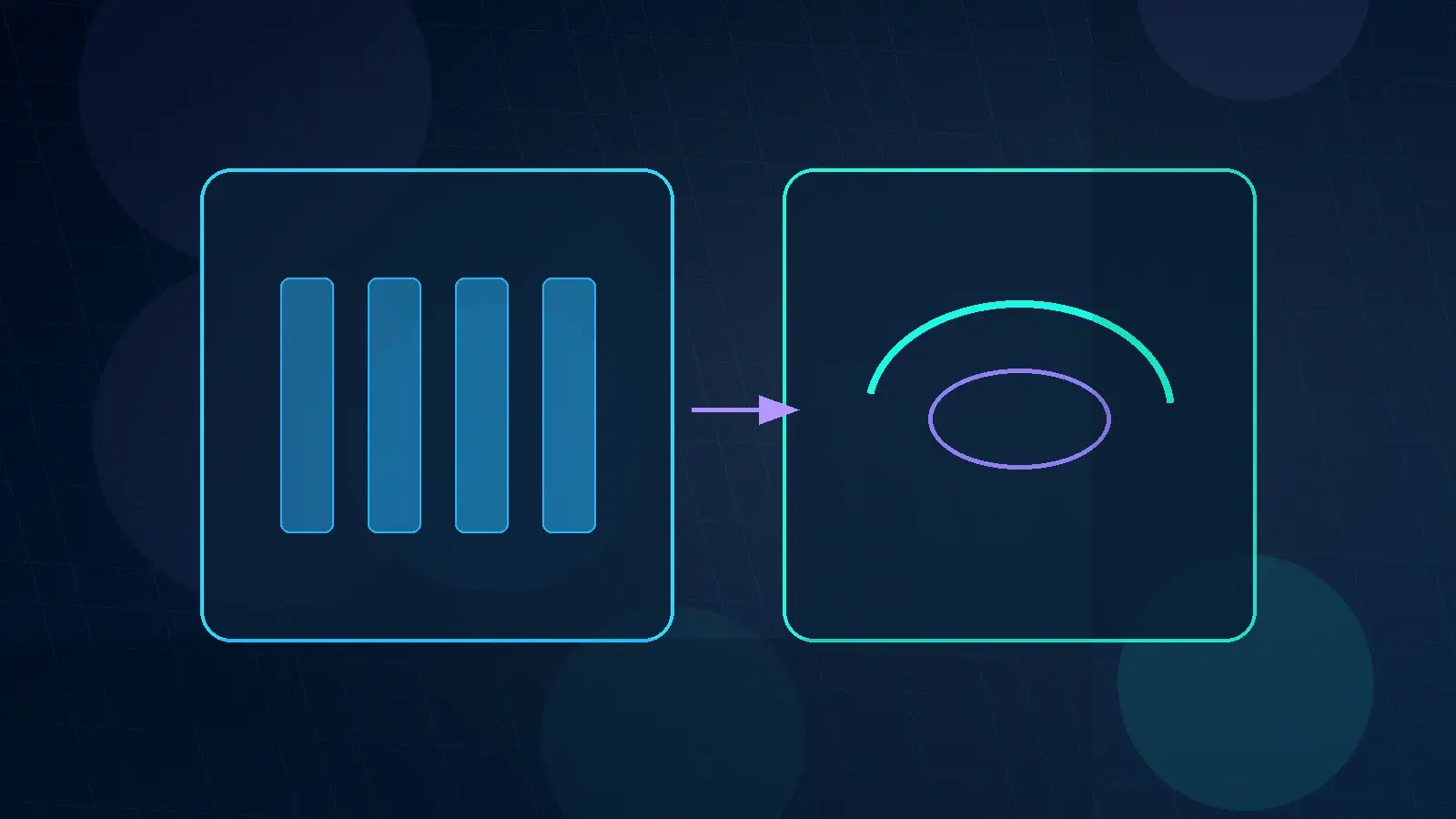 Abstract technical AI illustration for The $100M Question: Should You Embed AI or Go Native?