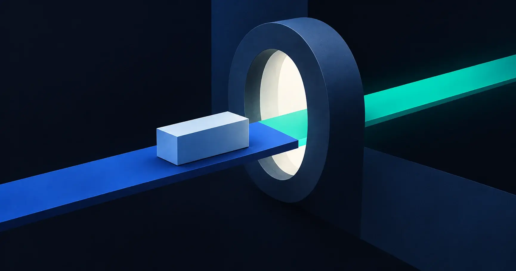 A proposed action passes through a review checkpoint.