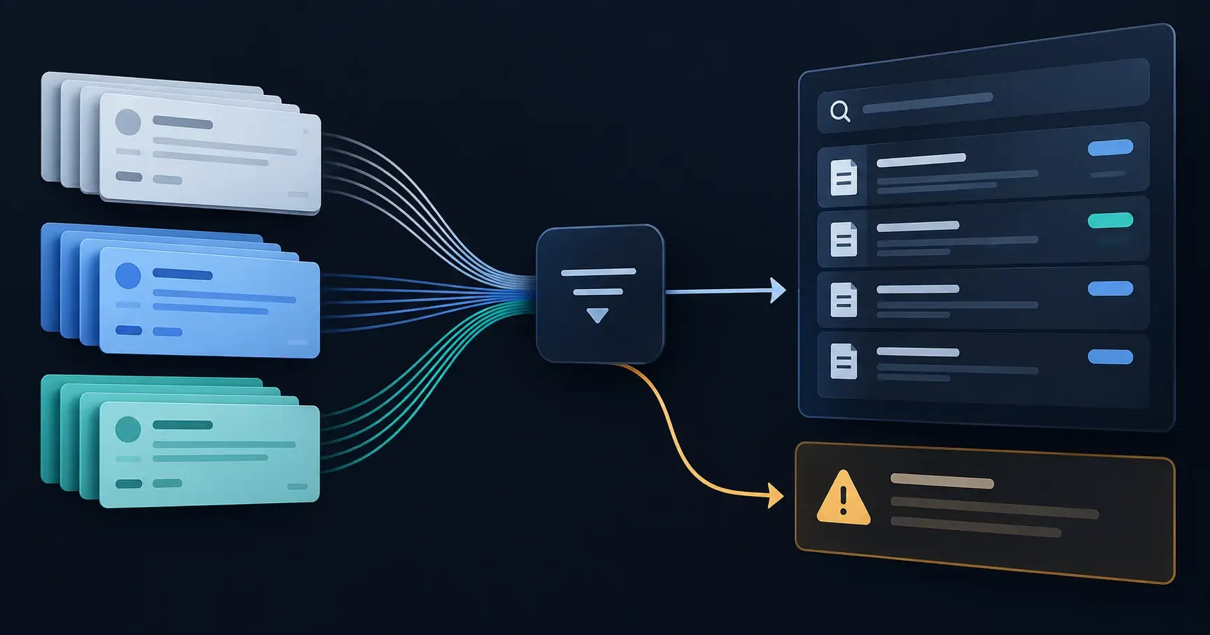 Support requests connect to an answer and an escalation path.